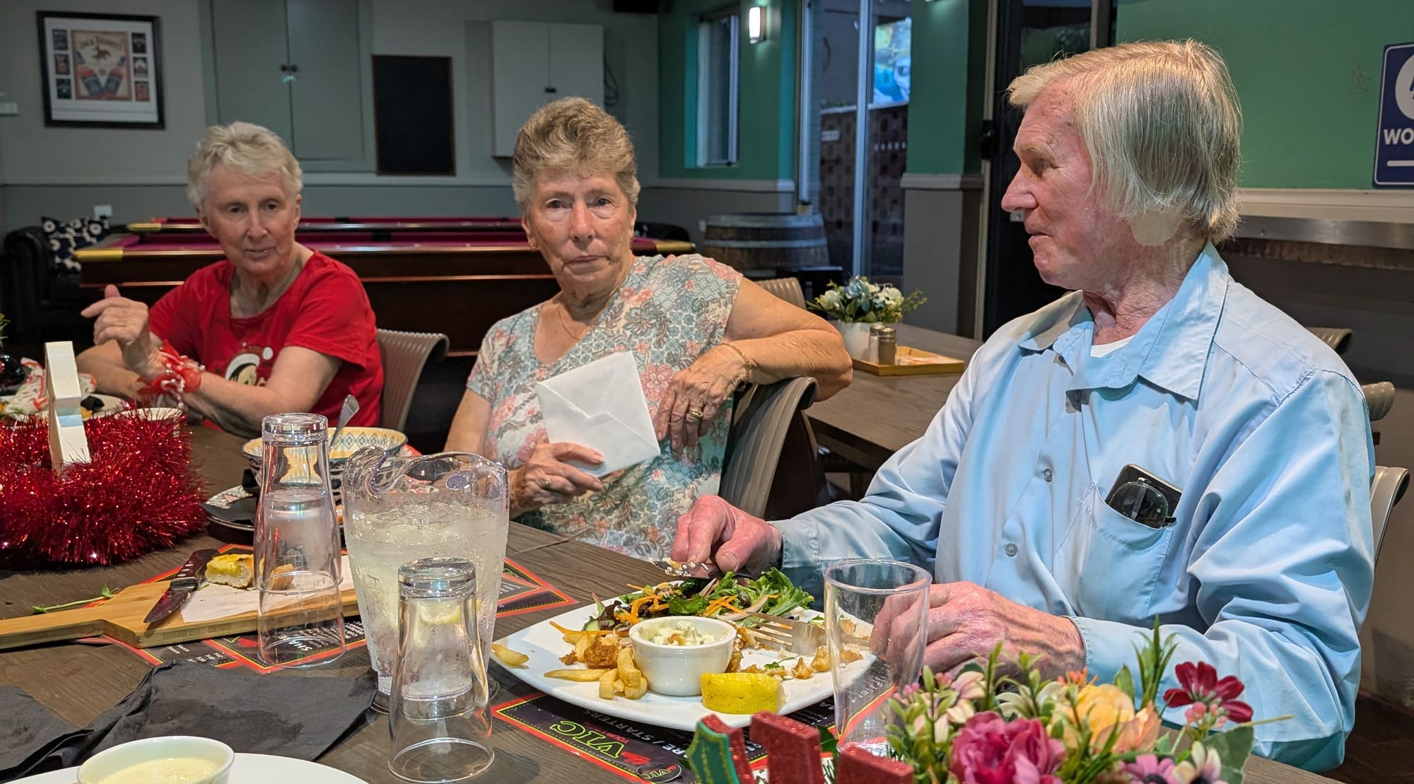 Dancers dine at their local